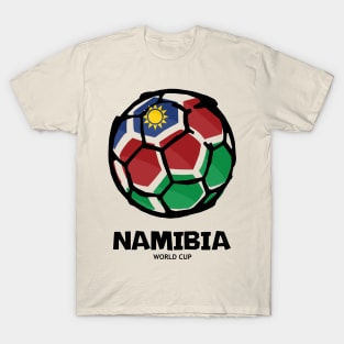 Namibia Football Country Flag T-Shirt